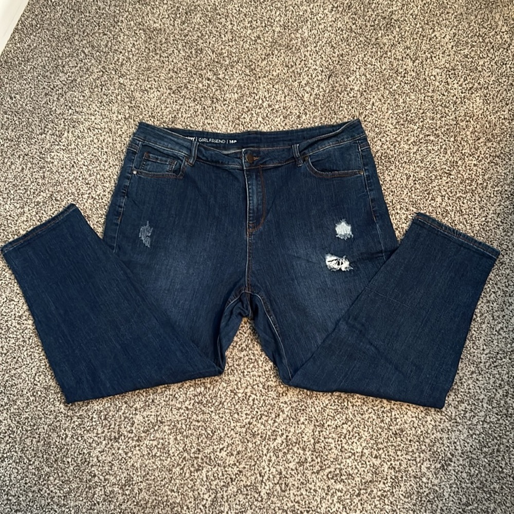 Avenue Denim Girlfriend jeans, size 16P - Picture 6 of 6